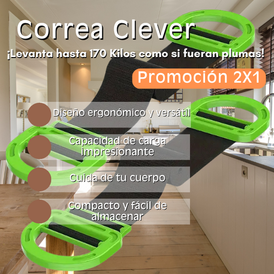 Correa Clever™ Potencia y Comodidad y Resistencia